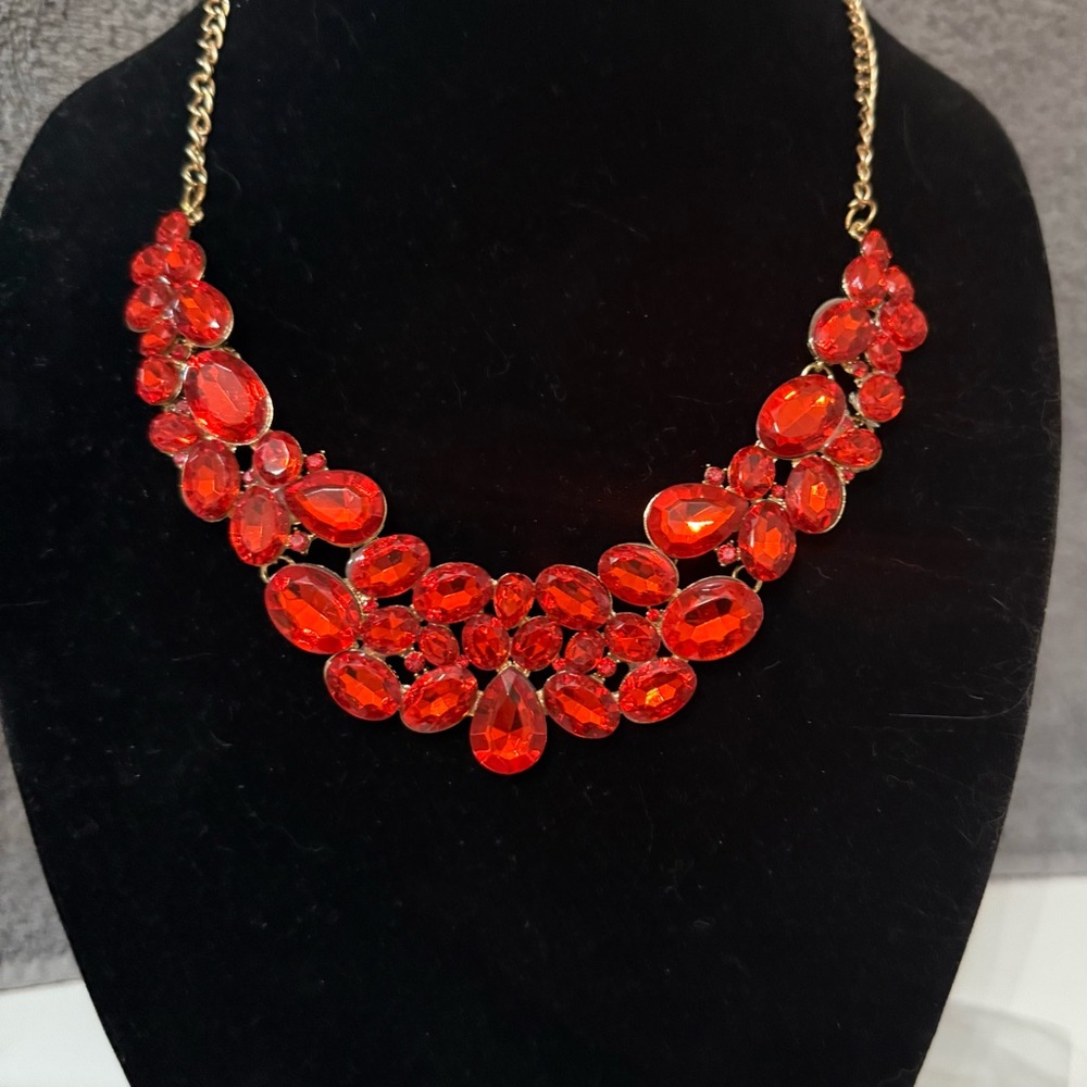 Betsey Johnson Vibrant Red Necklace